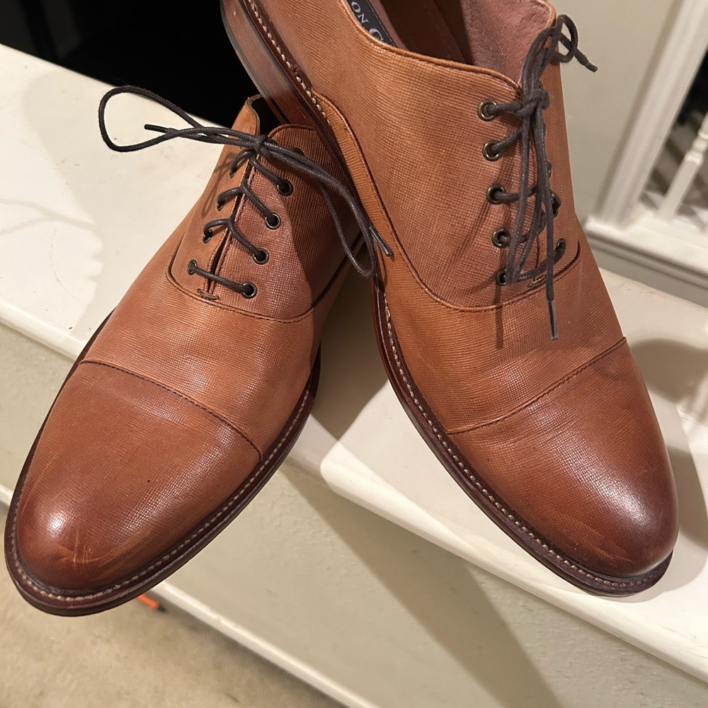 Aston Grey Men’s Size 13 Cap Toe Oxford Dress Shoes